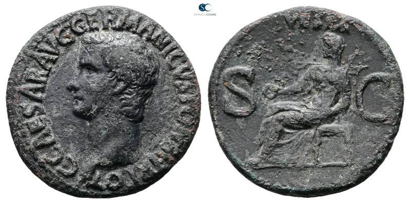 Tiberius AD 14-37. Rome
As Æ

28 mm, 10,92 g



Nearly Very Fine