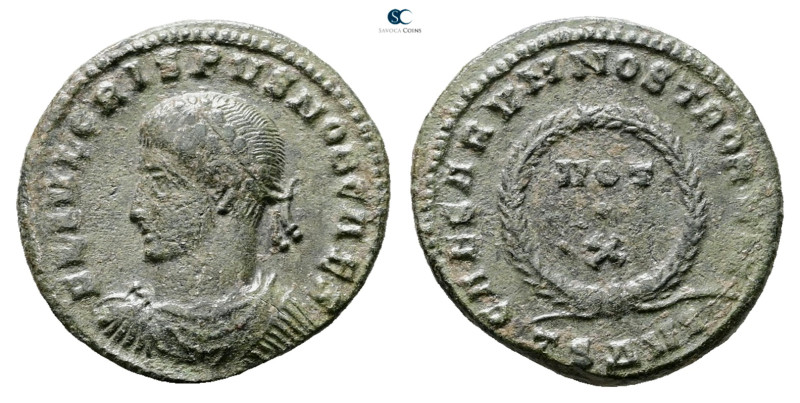 Crispus, as Caesar AD 316-326. Thessaloniki
Follis Æ

19 mm, 3,08 g



Ve...