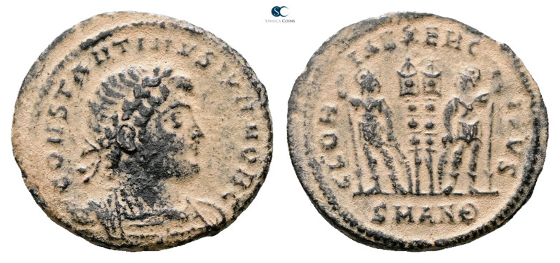 Constantine II, as Caesar AD 317-337. Antioch
Follis Æ

19 mm, 2,40 g



...