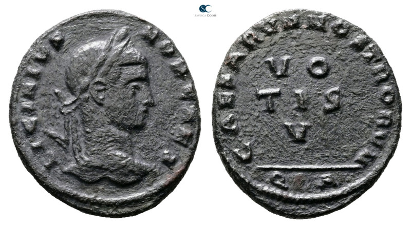 Licinius II, as Caesar AD 317-324. Arelate (Arles)
Follis Æ

19 mm, 3,18 g
...