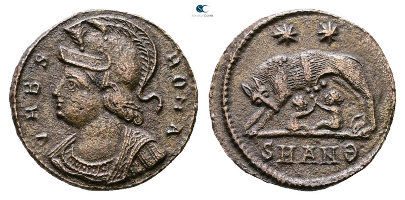 City Commemoratives AD 330-354. Antioch
Follis Æ

17 mm, 2,58 g



Good V...