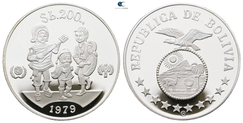 Bolivia. AD 1979. Year of the Child
200 Pesos 1979

 mm, 23,33 g



Proof