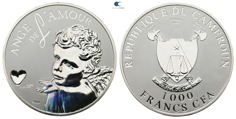 Cameroon. AD 2010. Angel of Love
1000 Francs 2010

 mm, 25,0 g



Proof