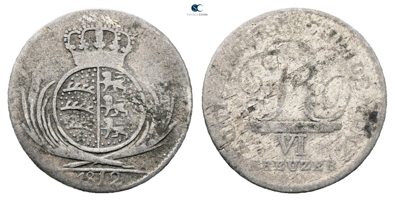 Germany. Württemberg AD 1812. 
6 Kreuzer 1812

 mm, 1,87 g



Nearly Very...