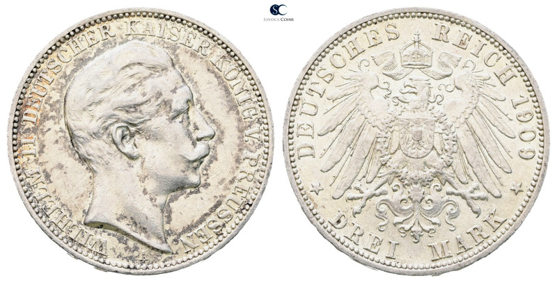 Germany. Preußen AD 1909. 
3 Mark 1909

 mm, 16,7 g



Very Fine