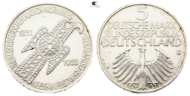 Germany. AD 1952. Germanisches Museum
5 D-Mark 1952

 mm, 11,2 g



Good ...