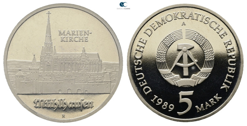 Germany. AD 1989. Marienkirche
5 Mark 1989

 mm, 9,6 g



Proof