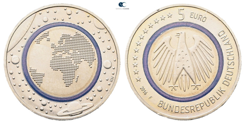 Germany. AD 2016. Planet Erde
5 Euro 2016 F

 mm, 9,0 g



Uncirculated