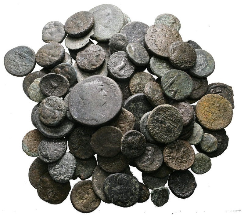 Lot of ca. 100 ancient bronze coins / SOLD AS SEEN, NO RETURN!

Good Fine