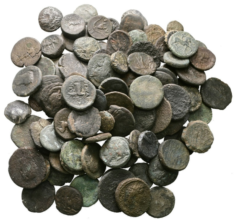 Lot of ca. 100 ancient bronze coins / SOLD AS SEEN, NO RETURN!

Good Fine