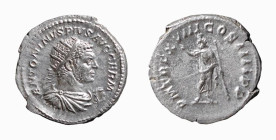 CARACALLA (196-217) ANTONINIANO - D/Busto drappeggiato, corazzato e laureato ANTONINVS PIVS AVG GERM R/Serapis in piedi a s., alza la mano destra e ti...