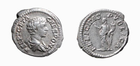 GETA - Cesare (198-209) DENARIO - D/Busto drappeggiato a d. P SEPT GETA CAES PONT R/La Felicitas stante a s. con caduceo e una cornucopia. FELICITAS P...