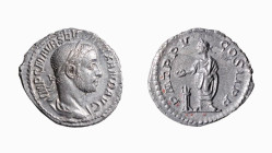 ALESSANDRO SEVERO (222-235) DENARIO - D/Busto laureato e drappeggiato a d. IMP CM AVR SEV ALEXAND AVG R/L'Imperatore stante a s. nell'atto di sacrific...
