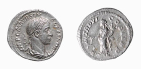 ALESSANDRO SEVERO (222-235) DENARIO - D/Busto drappeggiato e laureato a d. IMP C M AVR SEV ALEXAND AVG R/L'Aequitas stante a s. con bilancia e cornuco...