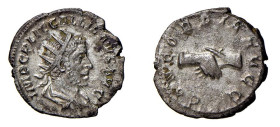 GALLIENO (253-268) ANTONINIANO - D/Busto radiato, drappeggiato e corazzato a d. IMP C LIC GALLIENVS AVG R/Due mani si stingono CONCORDIA AVGG - Mi - R...