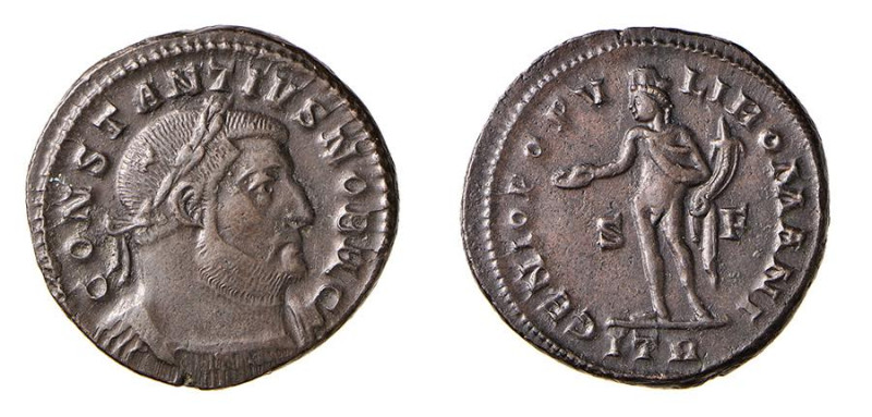 COSTANZO CLORO (293-306) FOLLIS - Zecca Treviri - D/Busto corazzato e laureato a...