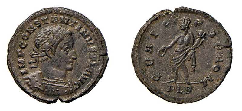 CONSTANTINO I (307-337) FOLLIS - Zecca Londinium - D/Busto laureato e corazzato ...