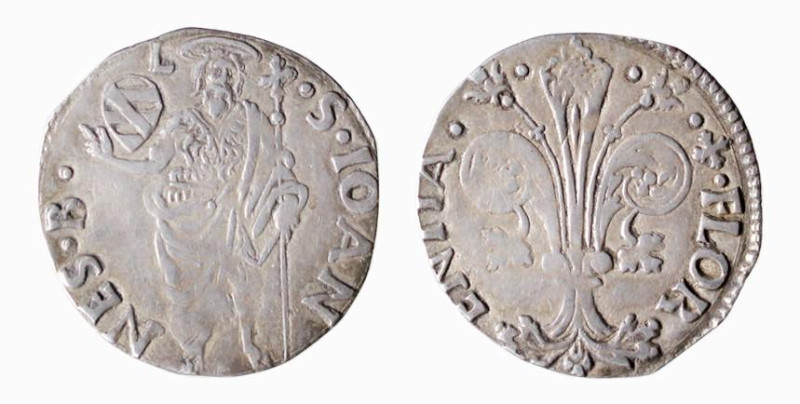 FIRENZE - REPUBBLICA (1° Sem. 1485) GROSSO DA 6 SOLDI 8 DENARI - Zecchiere: Lore...