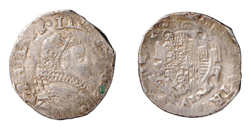 NAPOLI - FILIPPO IV (1621-1665) TARI' 1622 - D/Busto coronato a d. con dietro MC...