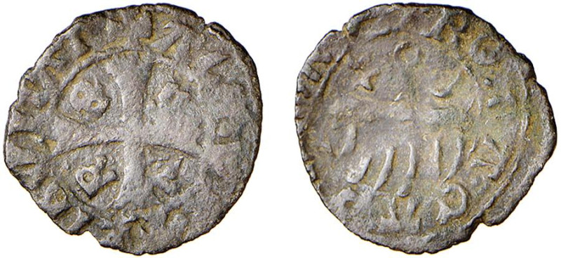 ROMA - COLA DI RIENZO (20 maggio - 15 dicembre 1347) DENARO PROVISINO - D/Croce ...