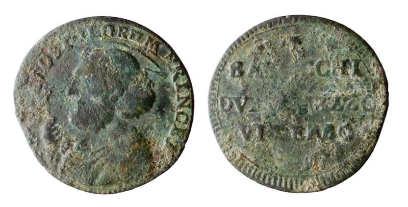 VITERBO - PIO VI (1775-1799) SAMPIETRINO DA 2,5 BAJ - ANNO 1797 - Variante con m...