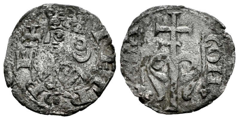 The Crown of Aragon. Peter I of Aragon (1196-1213). Dinero. Aragon. (Cru-302). (...