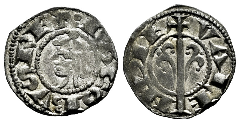The Crown of Aragon. Jaime I (1213-1276). Dinero. Valencia. (Cru C.G-2130). (Cru...