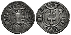 The Crown of Aragon. Jaime II (1291-1327). Dinero. Jaca (Huesca). (Cru-364). (Cru C.G-2182). Bi. 0,82 g. VF. Est...30,00. 

Spanish Description: Cor...