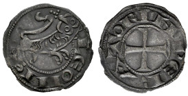 Kingdom of Castille and Leon. Alfonso VII (1126-1157). Dinero. Leon. (Bautista-109). (Imperatrix-A7:52.21). Anv.: LEONIS. León a derecha. Rev.: IMPERA...