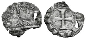 Kingdom of Castille and Leon. Fernando II (1157-1188). Dinero. Santiago de Compostela. (Bautista-117). (Imperatrix-F2:18.1). Anv.: + (FE)RNANDVS. Cros...