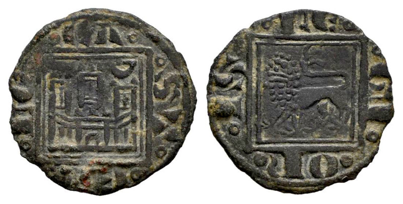 Kingdom of Castille and Leon. Alfonso X (1252-1284). Obol. (Bautista-419). Bi. 0...