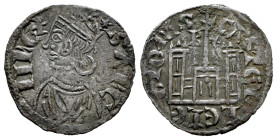 Kingdom of Castille and Leon. Sancho IV (1284-1295). Cornado. Burgos. (Bautista-427.1). Bi. 0,73 g. Star above crown. B and star above the castle´s to...
