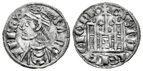 Kingdom of Castille and Leon. Sancho IV (1284-1295). Cornado. Leon. (Bautista-430.3). Bi. 0,73 g. Stars on the sides of the central cross and retrogra...