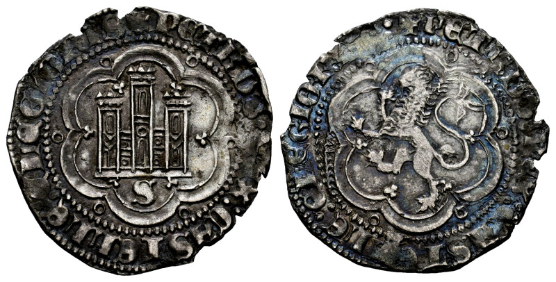 Kingdom of Castille and Leon. Pedro I (1350-1368). 2 maravedis. Sevilla. (Bautis...
