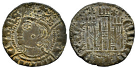 Kingdom of Castille and Leon. Enrique II (1368-1379). Cornado. (Bautista-667.1). Anv.: ENRICVS : RS. Rev.: ENRICVS REX : GR. Bi. 0,89 g. Six-petaled f...