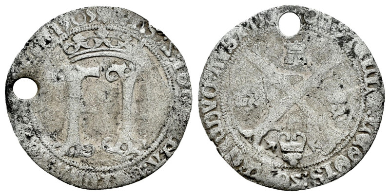 Philip I and Joanna (1504-1506). 1/2 real castellano. 1505. Bruges. (Tauler-31)....