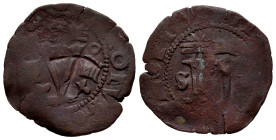 Philip III (1598-1621). 2 maravedis. (Cal-83). Anv.: Y crowned between F-IIII surpassed by roundels. Rev.: I-I crowned between S-P and small pellet in...