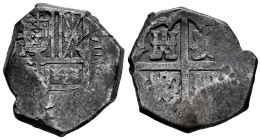 Philip III (1598-1621). 8 reales. Ag. 13,36 g. Date not visible. Mintmark not visible. Clipped. VF. Est...150,00. 

Spanish Description: Felipe III ...