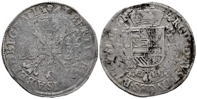 Albert and Elizabeth (1598-1621). 1 patagon. ND. Antwerpen. (Tauler-1698). (Vti-346). (Vanhoudt-619.AN). Ag. 27,76 g. VF. Est...100,00. 

Spanish De...