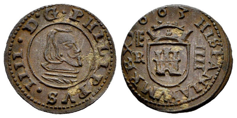 Philip IV (1621-1665). 4 maravedis. 1663. Segovia. BR. (Cal-255). (Jarabo-Sanahu...