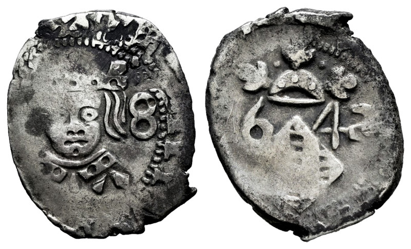 Philip IV (1621-1665). Dieciocheno. 1642. Valencia. (Cal-818). Ag. 1,88 g. Almos...
