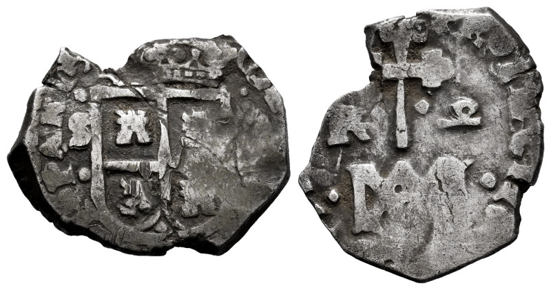 Charles II (1665-1700). 2 reales. Sevilla. (Cal-tipo 80). Ag. 5,34 g. "Maria" ty...