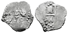 Philip V (1700-1746). 1/2 real. 1718. Lima. (Cal-148). Ag. 1,41 g. Scarce. F. Est...80,00. 

Spanish Description: Felipe V (1700-1746). 1/2 real. 17...