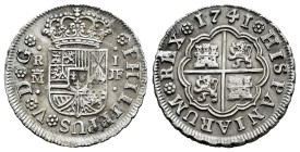 Philip V (1700-1746). 1 real. 1741. Madrid. JF. (Cal-457). Ag. 3,06 g. Defect on obverse. VF/Choice VF. Est...45,00. 

Spanish Description: Felipe V...