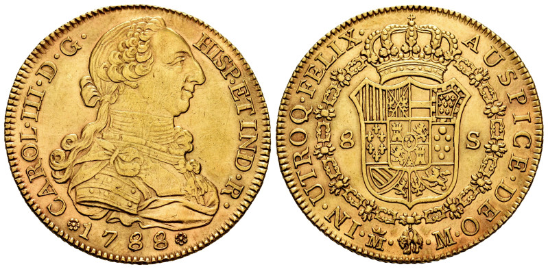 Charles III (1759-1788). 8 escudos. 1788/78. Madrid. M. (Cal-1974). (Cal onza-No...