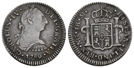 Charles IV (1788-1808). 1 real. 1789. Guatemala. M. (Cal-362). Ag. 3,27 g. Bust of Charles III. King´s ordinal IV. Rare. VF. Est...90,00. 

Spanish ...