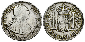 Charles IV (1788-1808). 2 reales. 1800. Guatemala. M. (Cal-558). Ag. 6,66 g. Choice F/Almost VF. Est...60,00. 

Spanish Description: Carlos IV (1788...