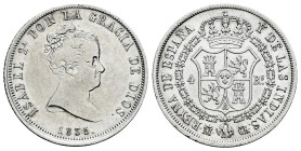 Elizabeth II (1833-1868). 4 reales. 1835. Madrid. CR. (Cal-442). Ag. 5,82 g. Cleaned. A good sample. Scarce. Choice VF/Almost XF. Est...120,00. 

Sp...