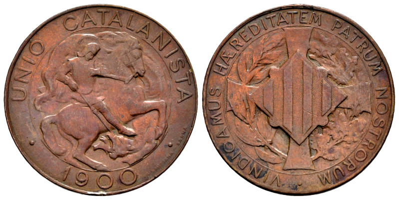 Centenary of the Peseta (1868-1931). Alfonso XIII (1886-1931). 10 centimos. 1900...