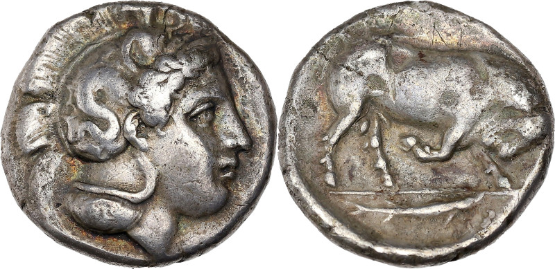 GRÈCE ANTIQUE - GREEK
Lucanie, Thurium. Didrachme ND (443-400 av. J.-C.), Thuriu...